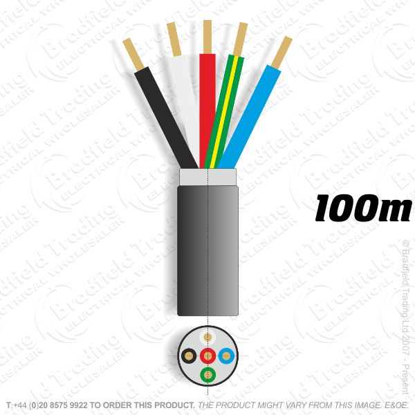 H11) SWA 6mm 5 core PVC 6945X